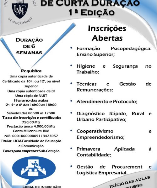 CARTAZ CURSO 6 SEMANAS